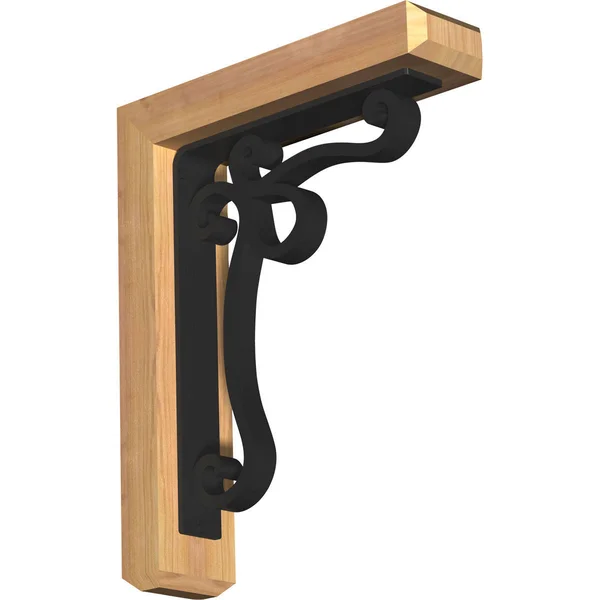 3 1/2 inchw x 16 inchd x 19 inchh Orleans Craftsman Ironcrest Smooth BRACKET, Western Red Cedar (2 inchw x 12 inchd x 15 inchh I