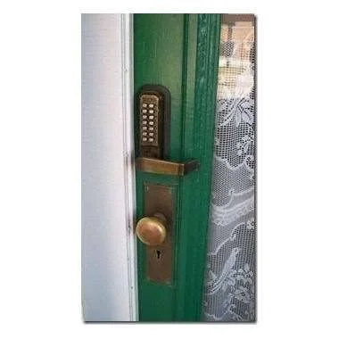 Lockey 2835 Mechanical Keyless Combination Lever, Jet Black