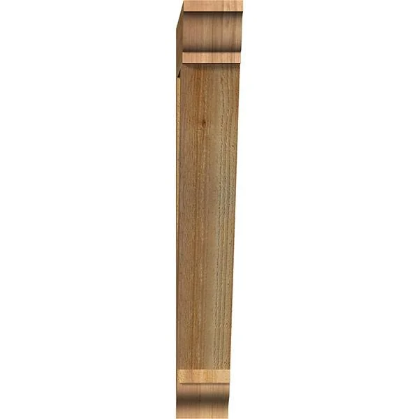 Ekena Millwork BKT04X22X30TRA01RWR Traditional Rough Sawn BRACKET - 4x22 Width x 22x22 Depth x 30x22 Height, Western Red Cedar