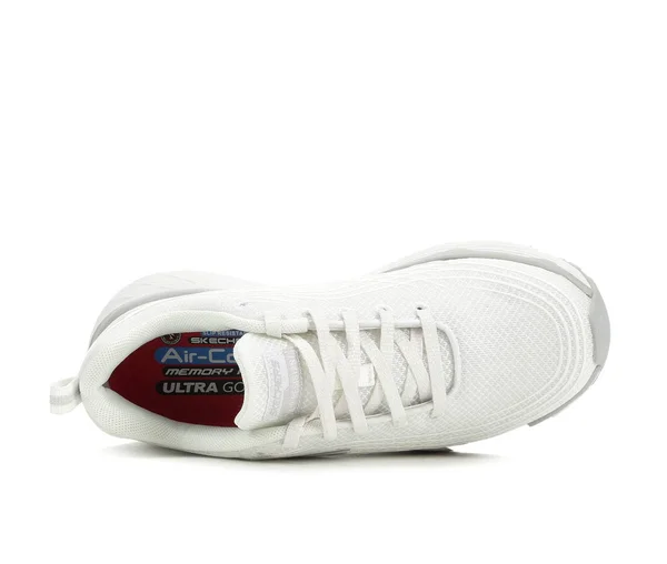 Women's Skechers Work Elite Slip Resistant 108016 Slip Resistant Shoes in White Medium
