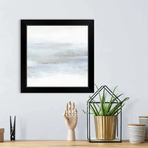 Cape Horizon II - Black Framed Wall Art, 16x16, Great Big Canvas