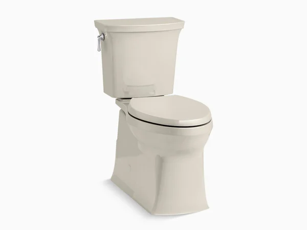 Kohler K-5709 Corbelle 1.28 GPF Two-Piece Elongated Chair Height Toilet with Rev Sandbar