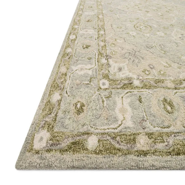 Ryeland by Magnolia Home RYE-06 Grey/Sage Rug Rectangle 7.75 x 9.75