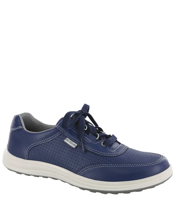 SAS Women's Sporty Lux Blue Perf 8.5 Narrow