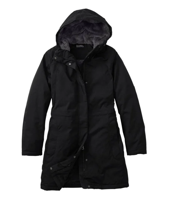 Women's Petite Winter Warmer Coat Gray Extra Large - L.L.Bean