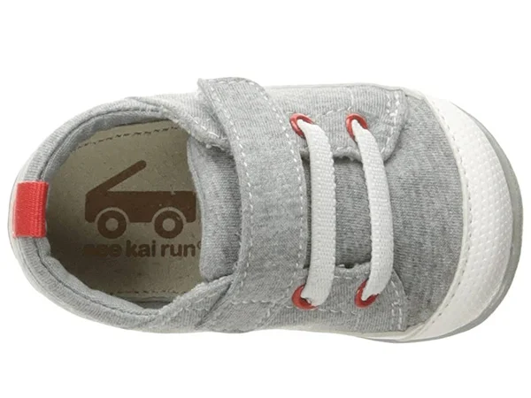 See Kai Run Kids Stevie II (Infant/Toddler) Boy's Shoes Gray Jersey : 6 Toddler M
