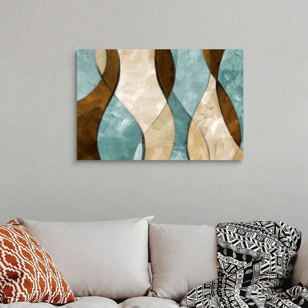Blue Lyrical I, Canvas Wall Art, 36x24, Great Big Canvas