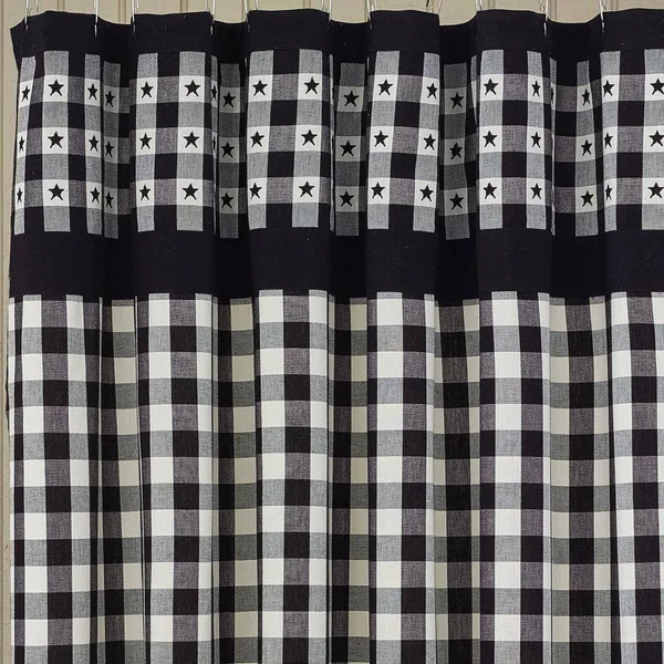 Park Designs Checkerboard Star Shower Curtain