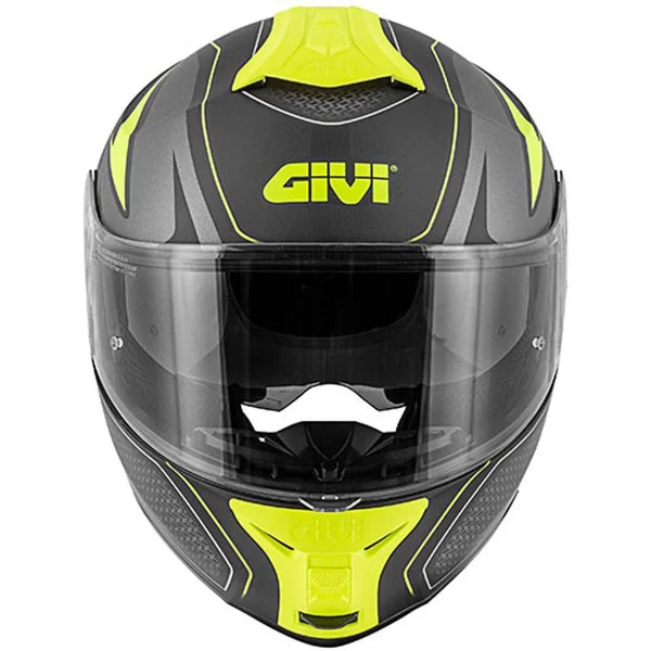 Givi X.21 Challenger Shiver Helmet - black-yellow, Size L