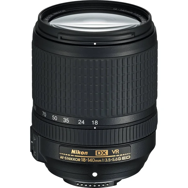 Nikon VR Zoom Lens for Select Nikon DX - 18mm-140mm - f/3.5-5.6 - Black