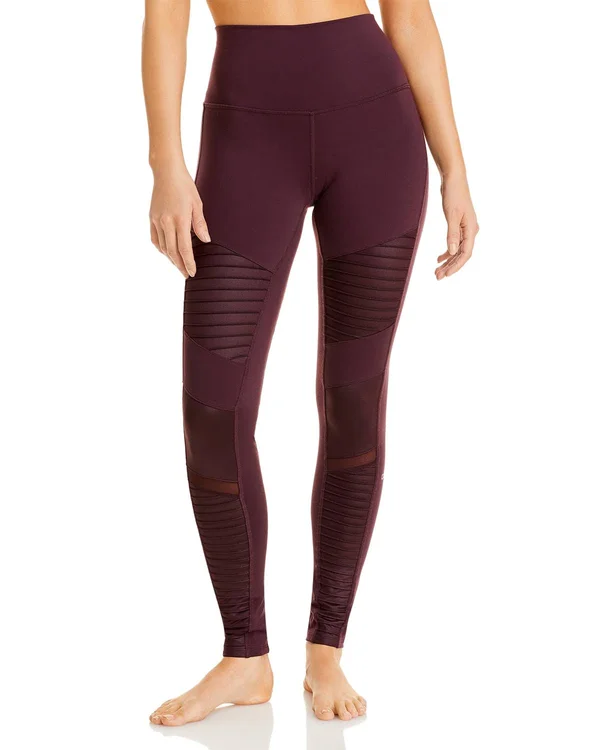 Alo Yoga High-Waist Moto Legging - Women's Oxblood - M