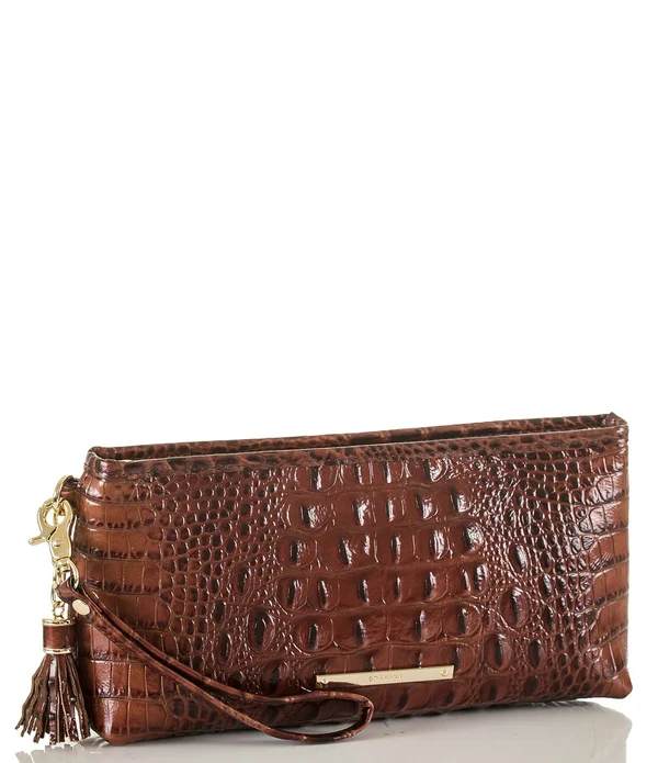 Brahmin Pecan Melbourne Collection Kayla Wristlet
