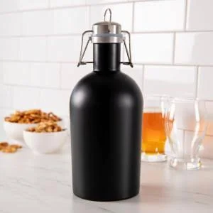 Personalized 64 oz. Black Stainless Steel Growler - Cathy's Concepts