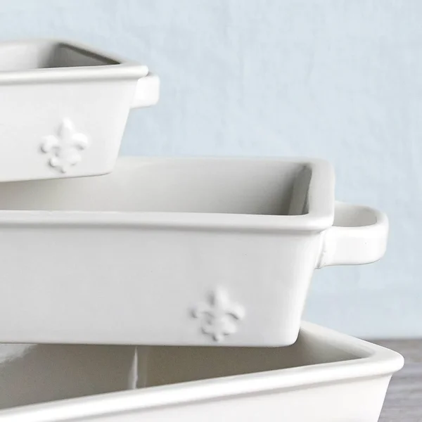 Sur La Table La Marque 84 Stoneware 3-Piece Baker Set with Lids