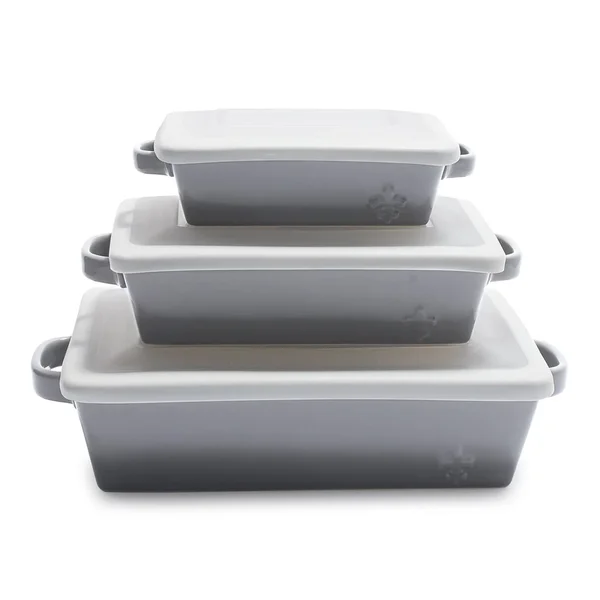 Sur La Table La Marque 84 Stoneware 3-Piece Baker Set with Lids