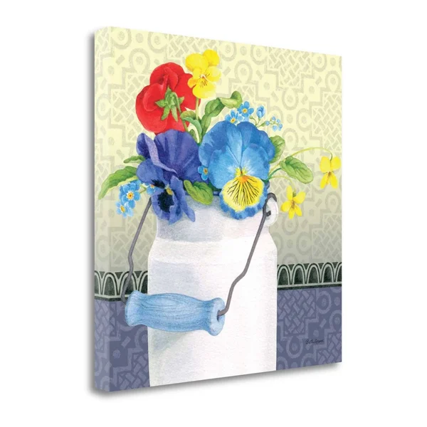 Tangletown Fine Art Blue Pansy III No Border by Beth Grove Giclee Print