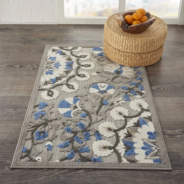 Nourison Aloha ALH20 Area Rug, Red/Multi, 7& x 10&