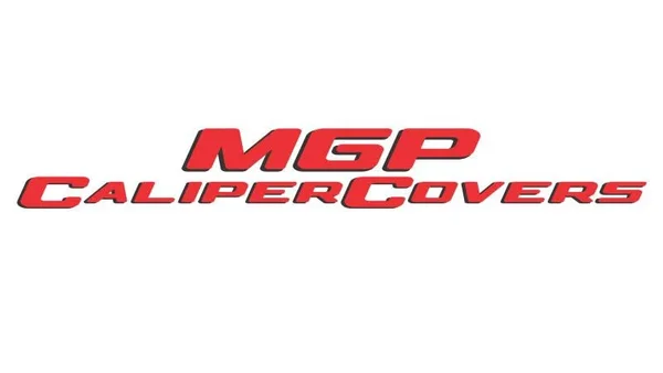 MGP 14223SIMPYL - 4 Caliper Covers Engraved Front & Rear Impala Yellow Finish Black CH
