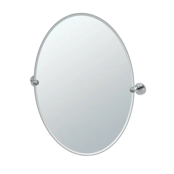 Gatco 5239LG Marina Large Oval Wall Mirror, Chrome