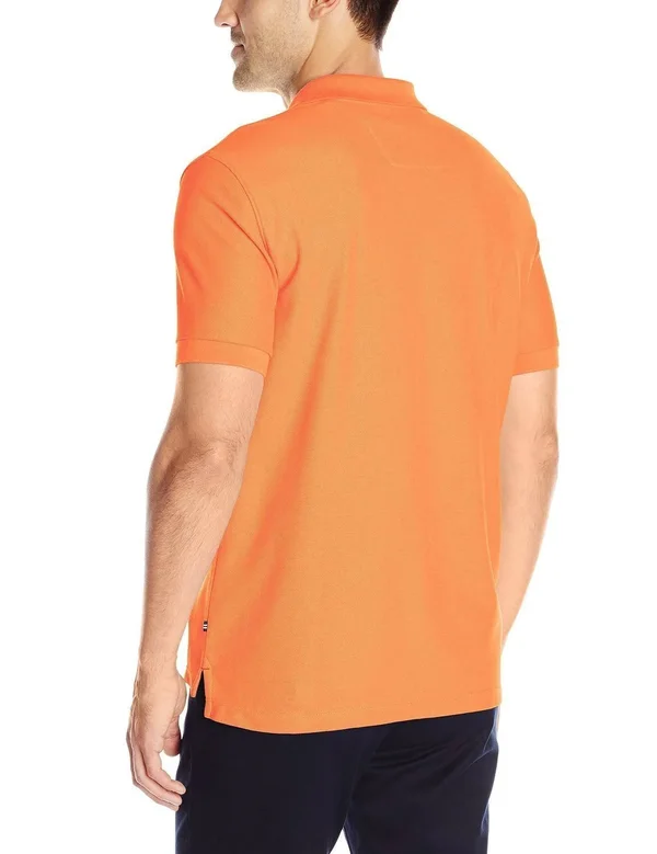 Nautica Men's Short-Sleeve Solid Deck Polo Shirt Red, Small