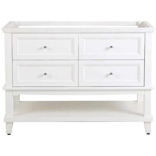 Teasian 48 in. W x 21 in. D Bathroom Vanity Cabinet Only in White