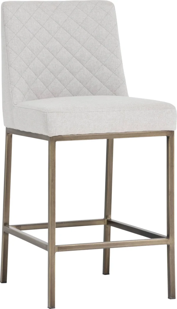 Sunpan Leighland Counter Stool - Light Grey