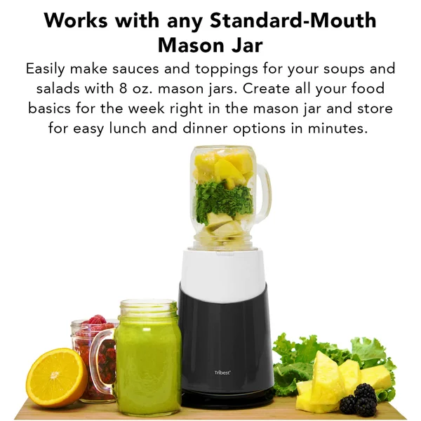 Tribest Jar Ready 2 Family Pack Personal Blender Red