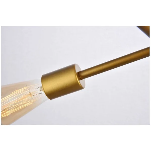 Elegant LD8008D29BR Axel 6 Lights Brass Pendant