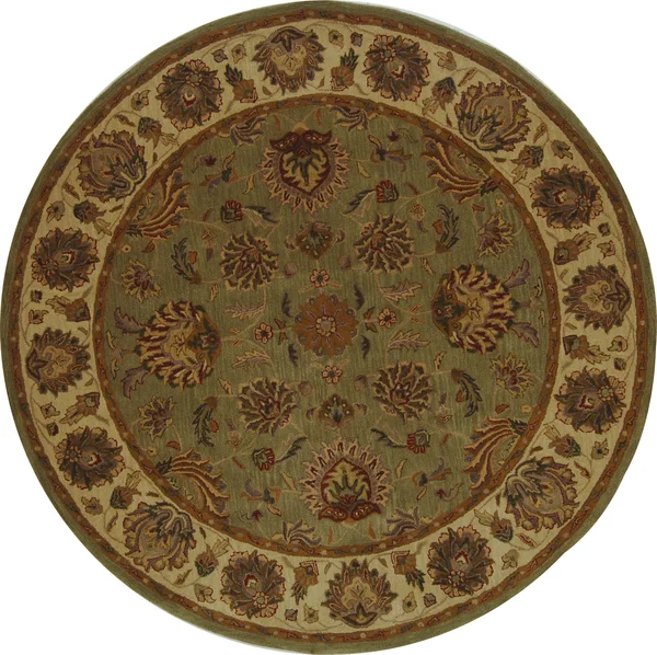 Safavieh Heritage HG343A Green - Gold 4& x 6& Area Rug