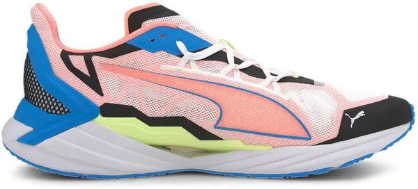 Puma UltraRide Men's Running Shoes - White/Nrgy Blue/Peach, 11.5