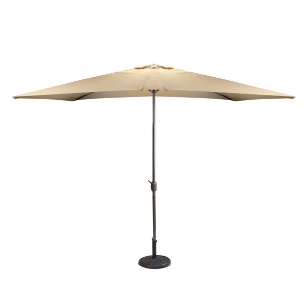 8.5' Outdoor Patio Market Umbrella with Hand Crank - Dark Beige