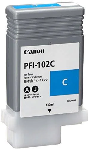 PFI-102C Cyan Ink Tank 130ml imagePROGRAF iPF500 iPF600 iPF700