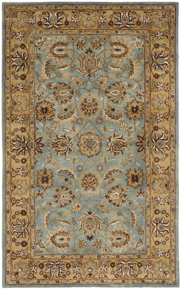 Safavieh Heritage Blue & Gold Area Rug; 5& x 8&