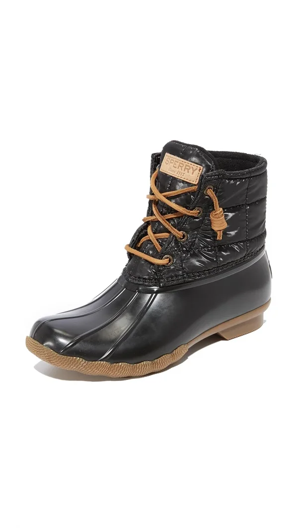 Sperry Top-Sider Women's Saltwater Boot Black 8.5