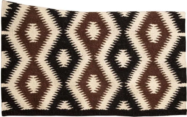 Mustang Tucson Contoured Wool Blanket Black