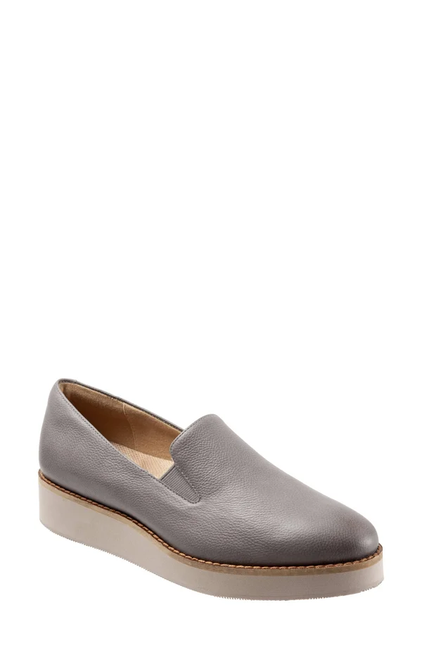 Softwalk Whistle (Slate) Women's Slip on Shoes