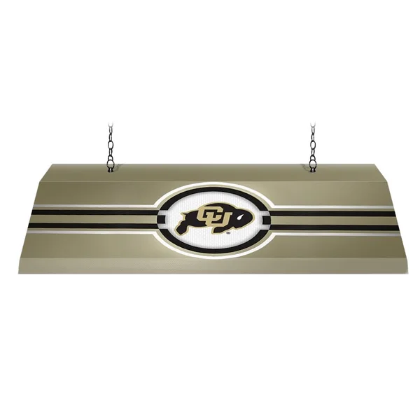 Colorado Buffaloes: Edge Glow Pool Table Light Black - Gold, Cu Logo
