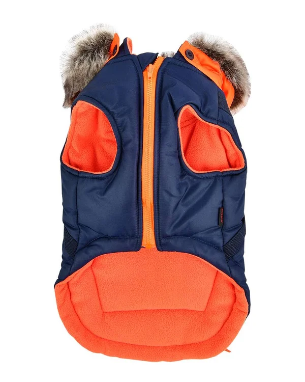 Orson Fleece Dog Vest by Puppia - Navy Small