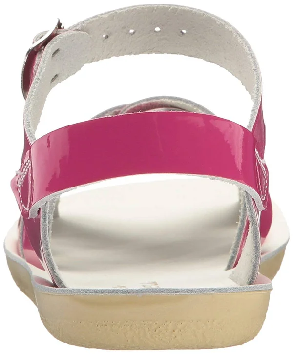 Salt Water Sandals by Hoy Shoe Sun-San Swimmer, Shiny Fuchsia, 6 M US Toddler