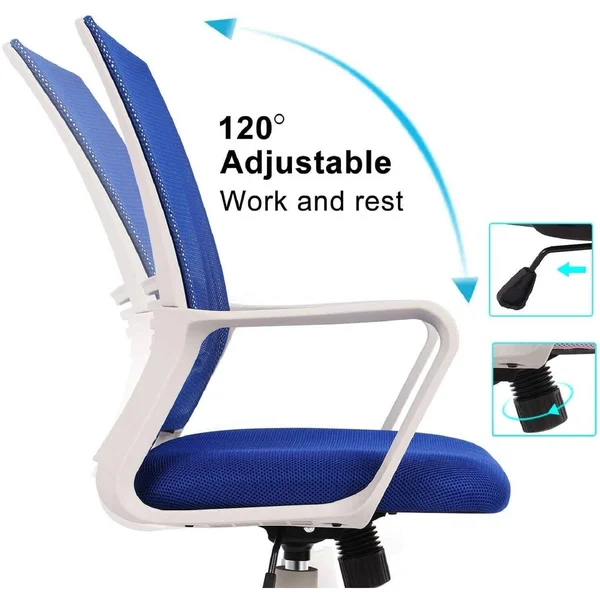 SMUGDESK Office Chair, Mid Back Mesh Office Computer Swivel Desk Task Chair, Ergonomic Executive Chair with Armrests Features