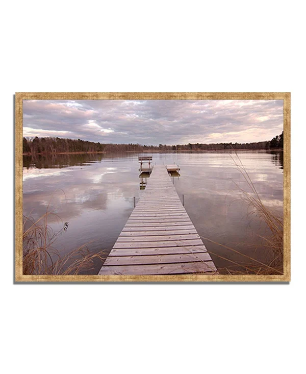 Tangletown Fine Art 26x22 x 38x22 Lake Edna Framed Photograph Print