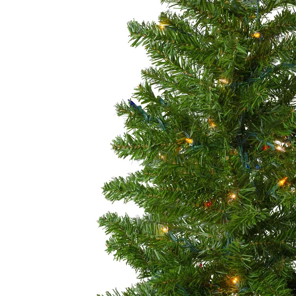 Northlight 7.5& Pre-Lit Canadian Pine Artificial Pencil Christmas Tree - Multi Lights