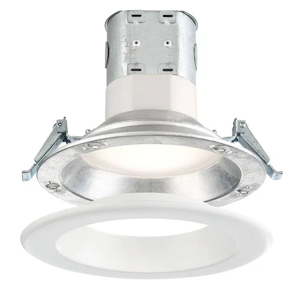 EnviroLite Easy-Up 6 in. 4000K Remodel White Magnetic Integrated LED Recessed Kit