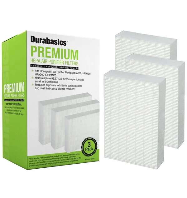 Durabasics Compatible HEPA Filter R, 3 Pack, Replacement for Honeywell Filter R