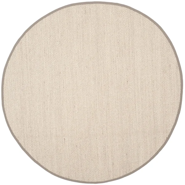 Natural Fiber Rug - Marble/Khaki - 10&x10& Round - Safavieh