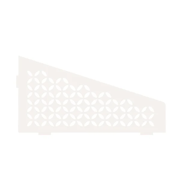 Schluter Systems Shelf Quadrilateral Corner Floral Matte White - SES3D5MBW