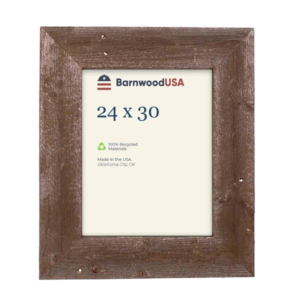 Rustic Farmhouse 3-Inch Picture Frame - Espresso 24x30