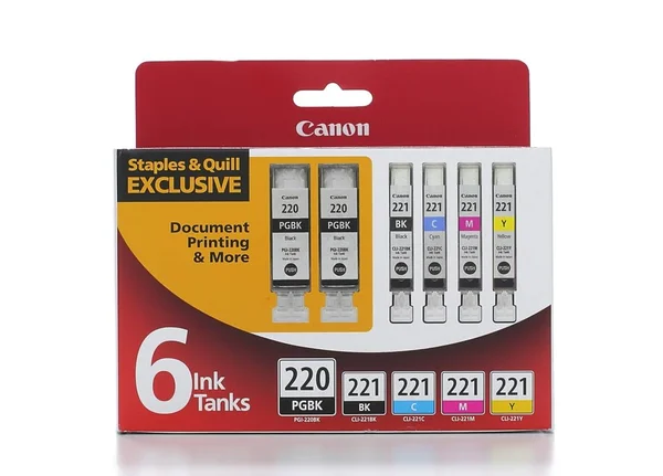 Canon 220/221 Ink Cartridges Value Pack - Black/Color - 6 count
