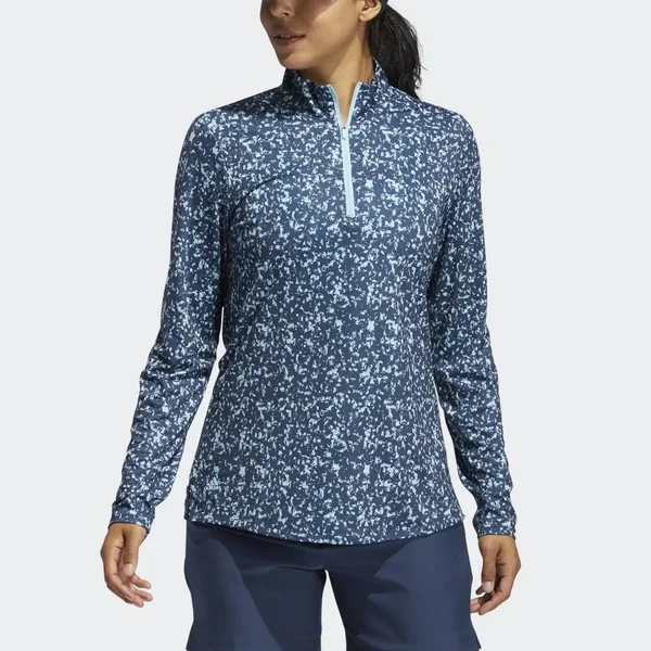 Adidas Women's Primegreen AEROREADY Long Sleeve Shirt Hazy Sky XL