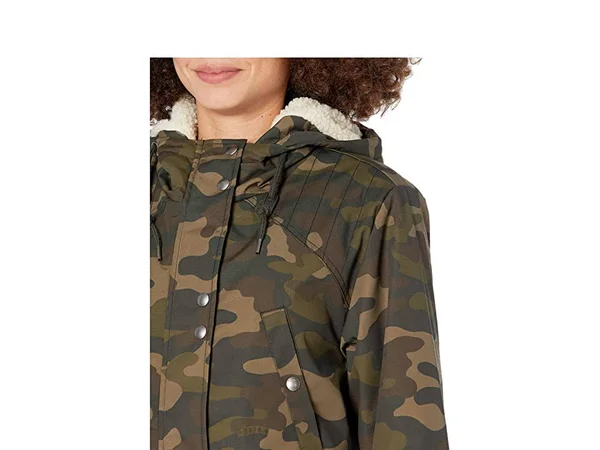 Volcom Walk on by 5K Nuts Women's Coat Camouflage : XL